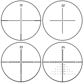 (9340) Konus Rifle Scope Konuspro EL-30 4-16x44 with 10 Reticles