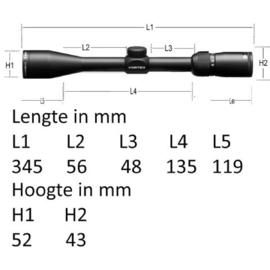 (9127) Vortex Crossfire II 4-12x40 AO , Dead-Hold BDC reticle (MOA)