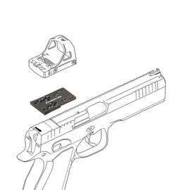 (1617) Red Dot montage voor CZ Shadow 2, CZ 75 SP-01, P10 C
