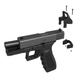 (8009) Recover Tactical Glock Upper Charging Handle Ladehebel