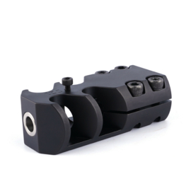 (8909) Clamp on muzzle brake for barrel Ø  20.2 - 21.2 mm cal. 6.5mm/ 6mm/.223