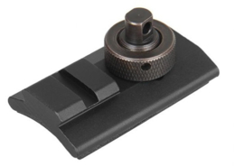 (1118) Tweepoot adapter Swivel Stud naar Picatinny Rail