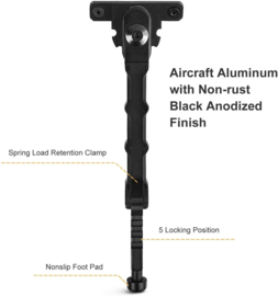 (2250) SR-5 Bipod M-Lok 7.5-9 Inch