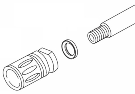 (9081) Crush washer AR-15 1/2"x28tpi