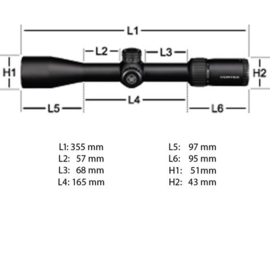 (9146) Vortex Diamondback Tactical 4-16x44 FFP Rifle scope , EBR-2C Reticle (MOA)