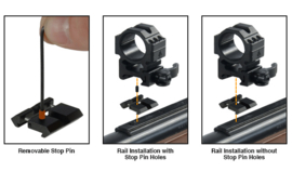 (4204) .22/Airgun to Picatinny/Weaver Low Pro Snap-in Adaptor