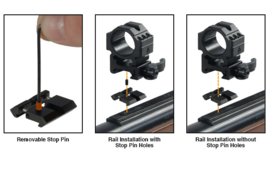 (4204) UTG Low-Pro Snap-In Adapter von 11mm auf Picatinny-/Weaverschienen