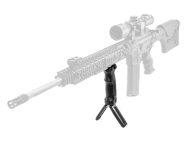 (4257) UTG D Grip with Ambi. Quick Release Deployable Bipod Zweibein