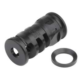 (9011) UTG PRO® AR15 Stubby Muzzle Brake, .223/5.56, 1/2"X28 1.75" Length