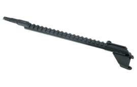 (4238) UTG AK47 19-Slot Low-pro Picatinny Rail w/QD & Rear Sight