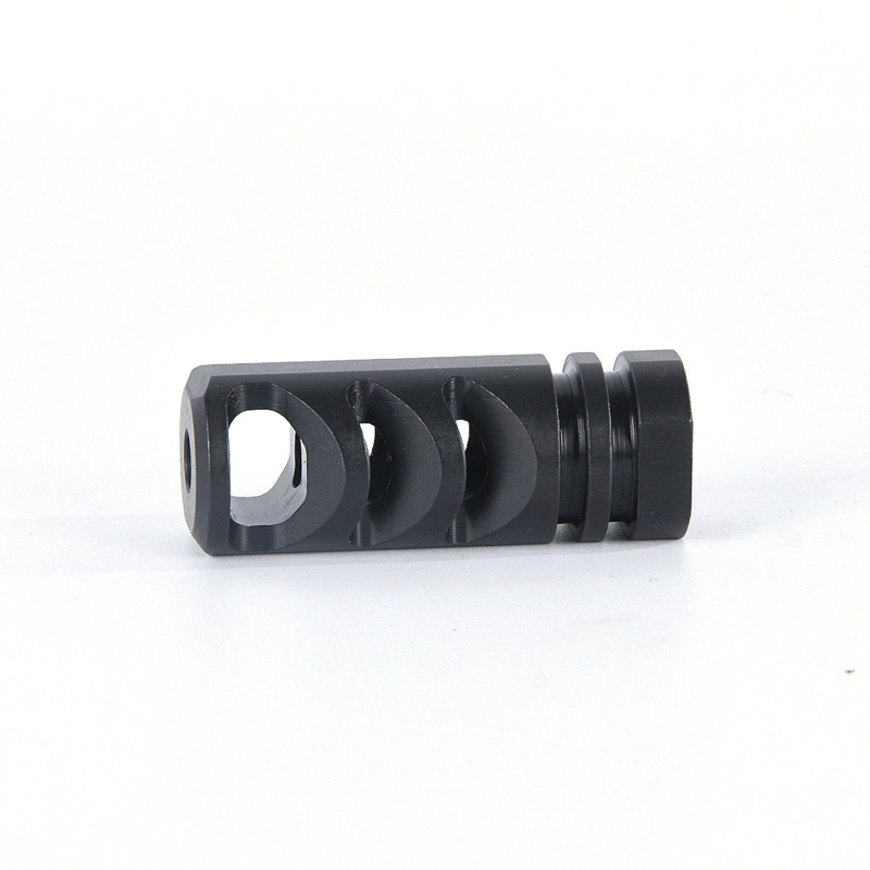 6 ports Muzzle Brake for 1/2"x28 Pitch TPI Knurled