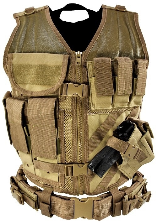 (2918) NcStar Tactical vest Tan