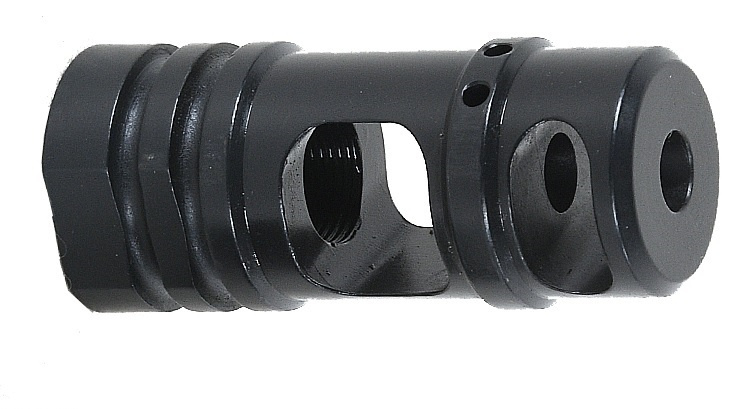(9006) Compacte 7.62mm 2-kamer compensator / mondingsrem voor AK47 M14x1 LH