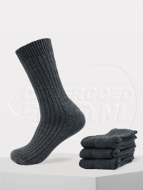 Noorse sokken - Antraciet - 3 Paar