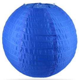 Nylon buiten lampion donkerblauw - 50 cm