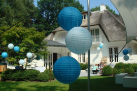 Lampion pakket blauw - 60 lampionnen