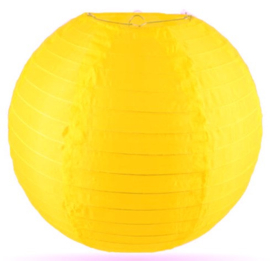 Nylon lampion ei-geel voor buiten - 35 cm