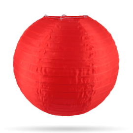 Nylon lampion rood voor buiten - 25 cm