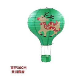 Lampion luchtballon Rendier - 30 cm