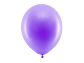 Ballon pastel kleur paars 30 cm - 10 stuks