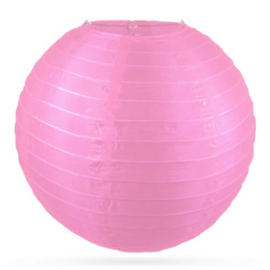 Nylon buiten lampion Roze - 50 cm