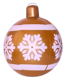 Grote kerstbal koper 60 cm - Sneeuwvlok