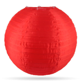 Nylon lampion rood voor buiten - 35 cm