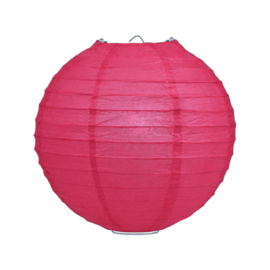 Lampion fuchsia roze papier 35 cm