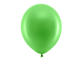 Ballon pastel kleur groen 30 cm - 10 stuks