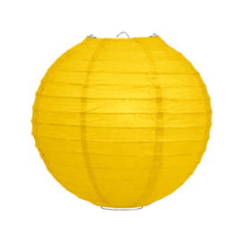 Lampion geel papier 35 cm