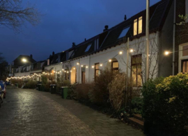 Prikkabel 35 meter voor buiten met 35 lampen