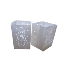 Kerstmix kaarszakjes 5 verschillende designs - 10 stuks