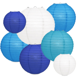 Lampion pakket blauw - 60 lampionnen