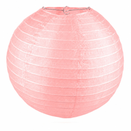 Nylon lampion roze voor buiten - 35 cm