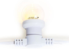 Witte prikkabel lichtsnoer 10 meter met 10 led lampen