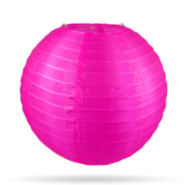 Candy roze buitenlampion - 25 cm - weerbestendig nylon