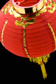Rode Chinese lampion nieuwjaar 35 cm