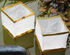 50 x drijvende waterlantaarns 15 cm