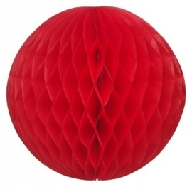 Honeycomb bollen Rood - 32 cm