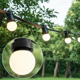 Prikkabel 10 meter voor buiten met 20 lampen