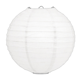 Witte lampionnen 45 cm