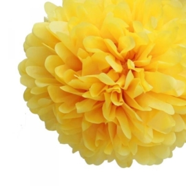 Pompom geel 35 cm