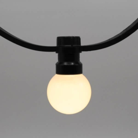 Nylon buiten lampionnen kleurmix + prikkabel led verlichting