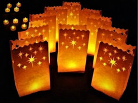 Voordeel pakket 40 grote Krystal Star candlebags