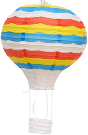 Lampion luchtballon regenboog - 30 cm