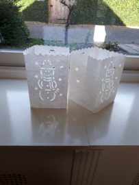 Candlebag Sneeuwpop - 10 kleine kaarsenzakjes