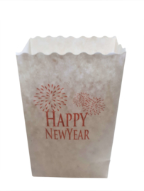 Candlebag Happy New Year - 10 kleine kaarsenzakjes