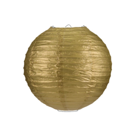 Gouden lampion rijstpapier 25 cm