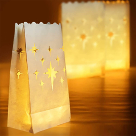 Candle bag Kristal Star - 10 grote kaarsenzakken