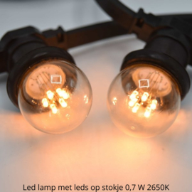 Prikkabel koppelbaar 25 meter inclusief 25 led lampen